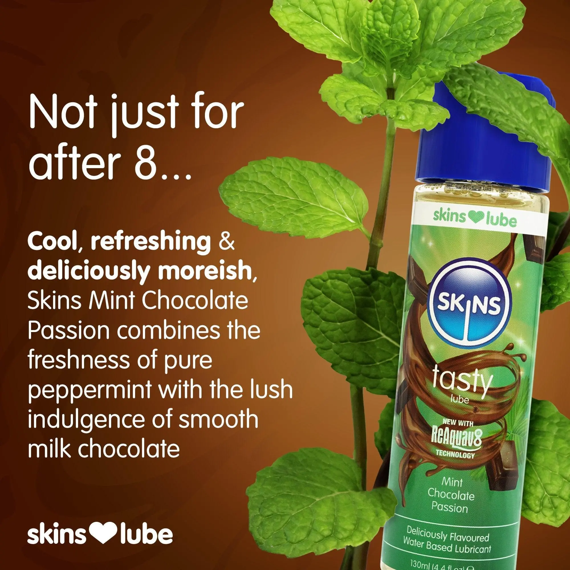 Skins Mint Chocolate Water Based Lubricant - Image 6
